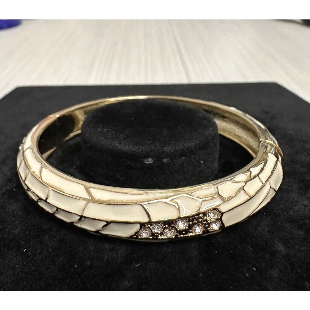 Sequin Nordstrom Multicolor Gold Tone Statement Enamel Bangle Bracelet #80